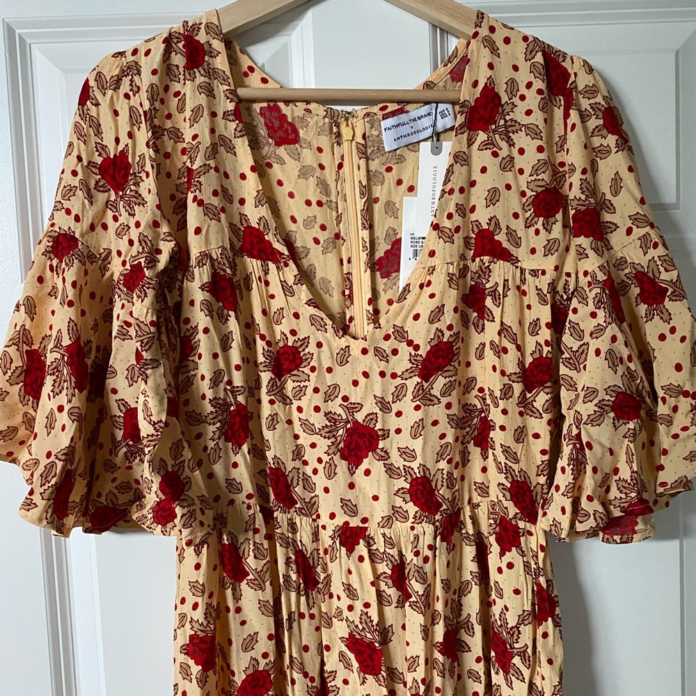 NWT Faithfull x Anthropologie Melia Midi Dress